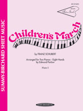 Childrens March-2 Piano 8 Hands piano sheet music cover Thumbnail